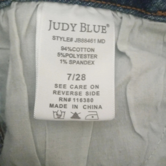 Judy Blue Jonesborough High Slim Fit Medium Wash Jeans High Rise Size 7 28 - Picture 11 of 13